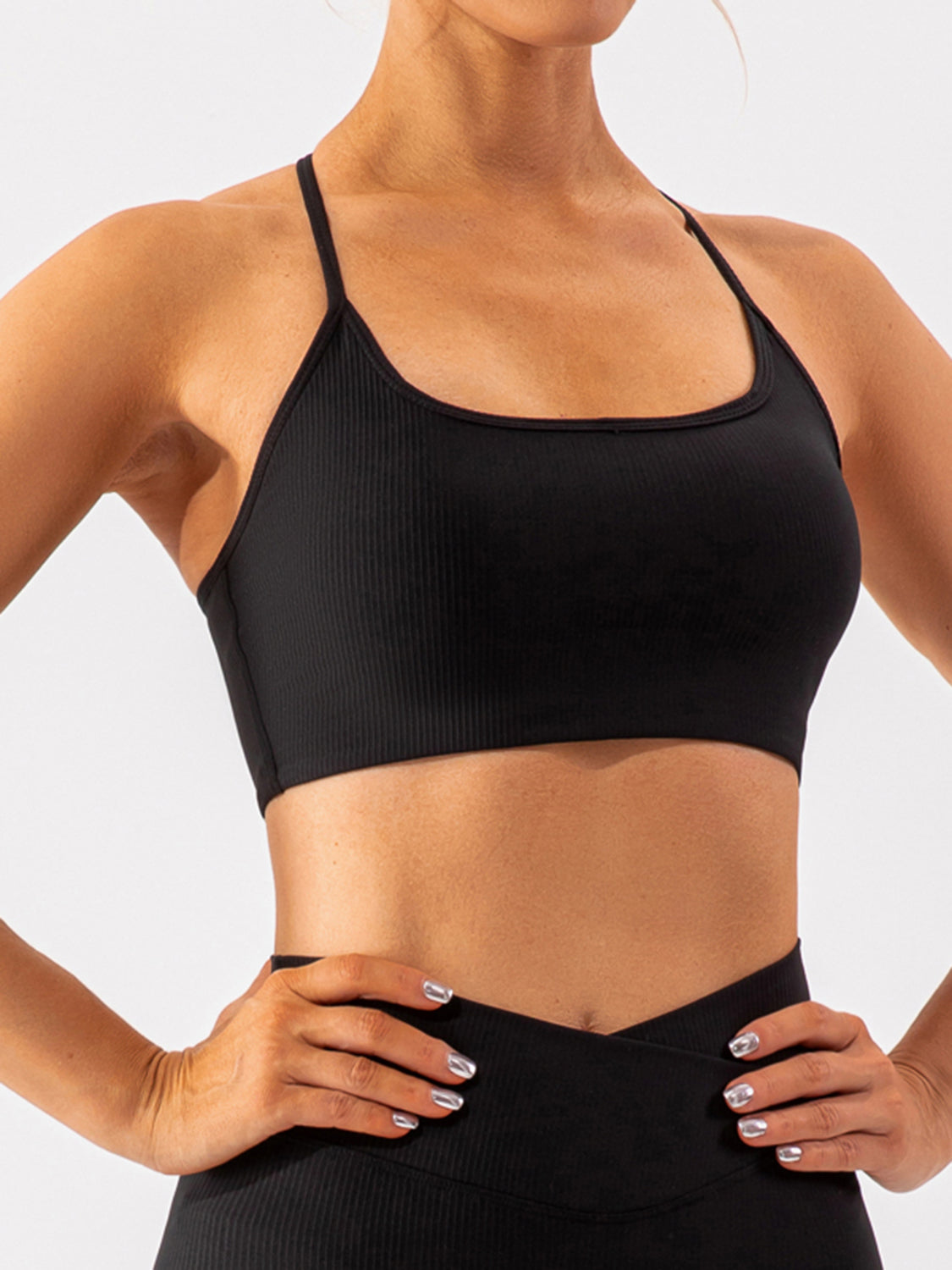 Spaghetti Strap Active Bra - MyEmpired