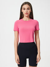 Millennia Round Neck Short Sleeve Active T-Shirt - MyEmpired