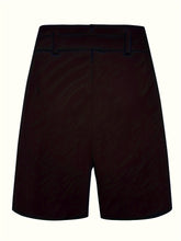 Y2K Solid Button Front Shorts, Tie Waist Beach Summer High Waist Shorts, Women&