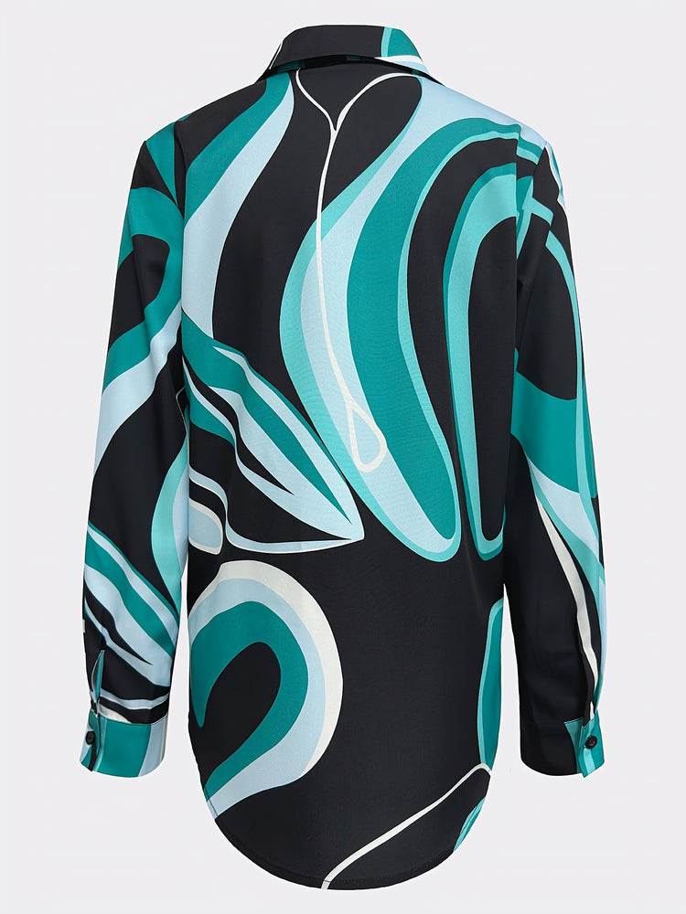 Casual Button Front Long Sleeve Shirt - MyEmpired