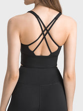 Millennia Scoop Neck Crisscross Straps Sports Bra - MyEmpired
