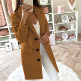 Casual Wool Blend Jackets Women Wool Jacket - MyEmpired