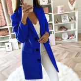 Casual Wool Blend Jackets Women Wool Jacket - MyEmpired