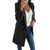 Casual Wool Blend Jackets Women Wool Jacket - MyEmpired