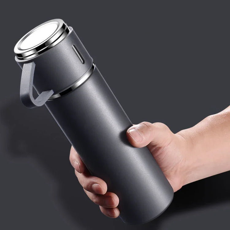 Vacuum Flasks & Thermoses Set Thermos for Hot Water Bottle Drinkware Fathers Day Gifts Home & Stainless Steel 500ml Thermal Cold - MyEmpired