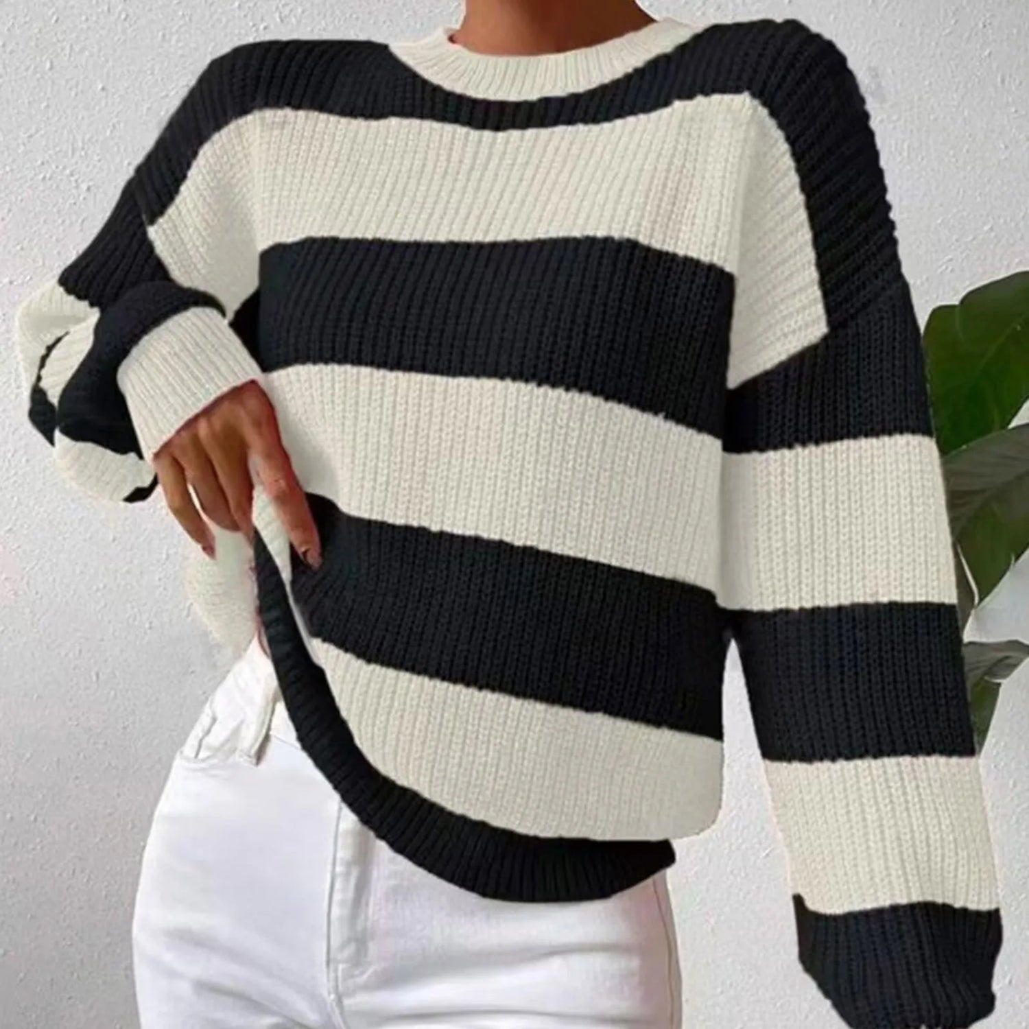 Sweater Loose Fitted Drop-Shoulder - MyEmpired