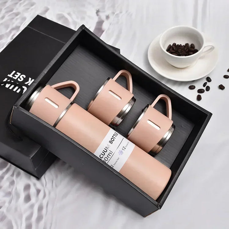 Vacuum Flasks & Thermoses Set Thermos for Hot Water Bottle Drinkware Fathers Day Gifts Home & Stainless Steel 500ml Thermal Cold - MyEmpired