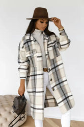 Medium and Long Woolen Coat Jackets Spring and Autumn Shirt Wool Coats Women&