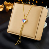 XIYANIKE 316L Stainless Steel Gold Color Love Heart Necklaces For Women Chokers 2021Trend Fashion Festival Party Gift Jewelry - MyEmpired