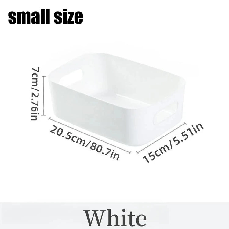 Desktop storage box cosmetics miscellaneous items snacks storage basket kitchen organizing box household drawer plastic storage - MyEmpired