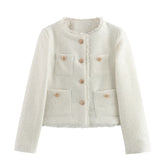 Chic Female Tweed Jacket Coat - MyEmpired