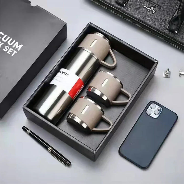 Vacuum Flasks & Thermoses Set Thermos for Hot Water Bottle Drinkware Fathers Day Gifts Home & Stainless Steel 500ml Thermal Cold - MyEmpired