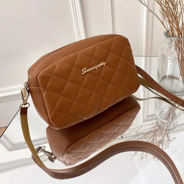 Tassel Small Messenger Bag For Women 2024 Trend Lingge Embroidery Camera Female Shoulder Bag Fashion Chain Ladies Crossbody Bags - MyEmpired