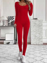European and American slim fit sexy chest waist lace up boat collar long sleeved pants with small pit stripes jumpsuit - MyEmpired