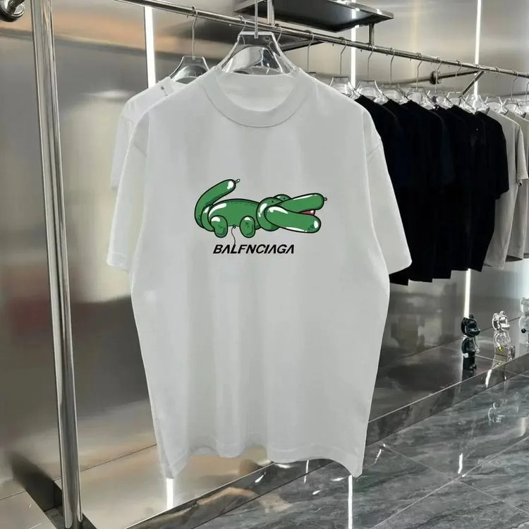 Fashion Luxury Brand Men Women Fashion Cotton Tshirt Brand Short Sleeve Oversized Clothes Luxury Designer Tee High Quality Tops - MyEmpired