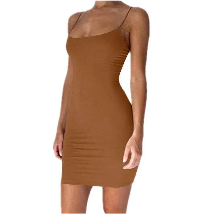 Summer Spaghetti Strap Mini Dress - MyEmpired