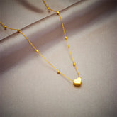 XIYANIKE 316L Stainless Steel Gold Color Love Heart Necklaces For Women Chokers 2021Trend Fashion Festival Party Gift Jewelry - MyEmpired