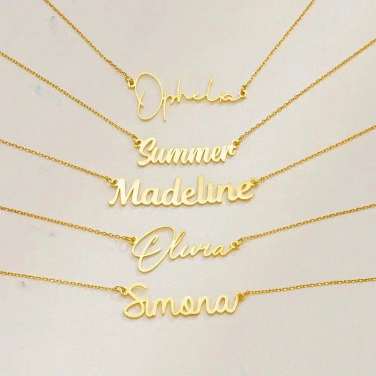 Customized Name Letter Necklace - MyEmpired