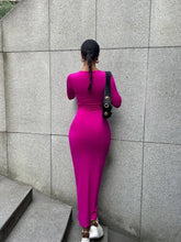 Classic Black Dress Round Neck Long-sleeved - MyEmpired