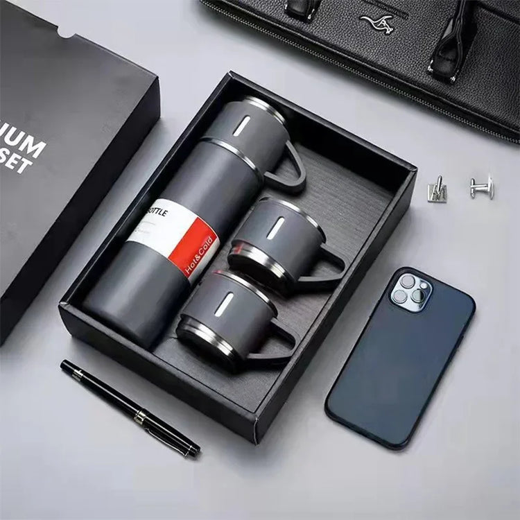 Vacuum Flasks & Thermoses Set Thermos for Hot Water Bottle Drinkware Fathers Day Gifts Home & Stainless Steel 500ml Thermal Cold - MyEmpired