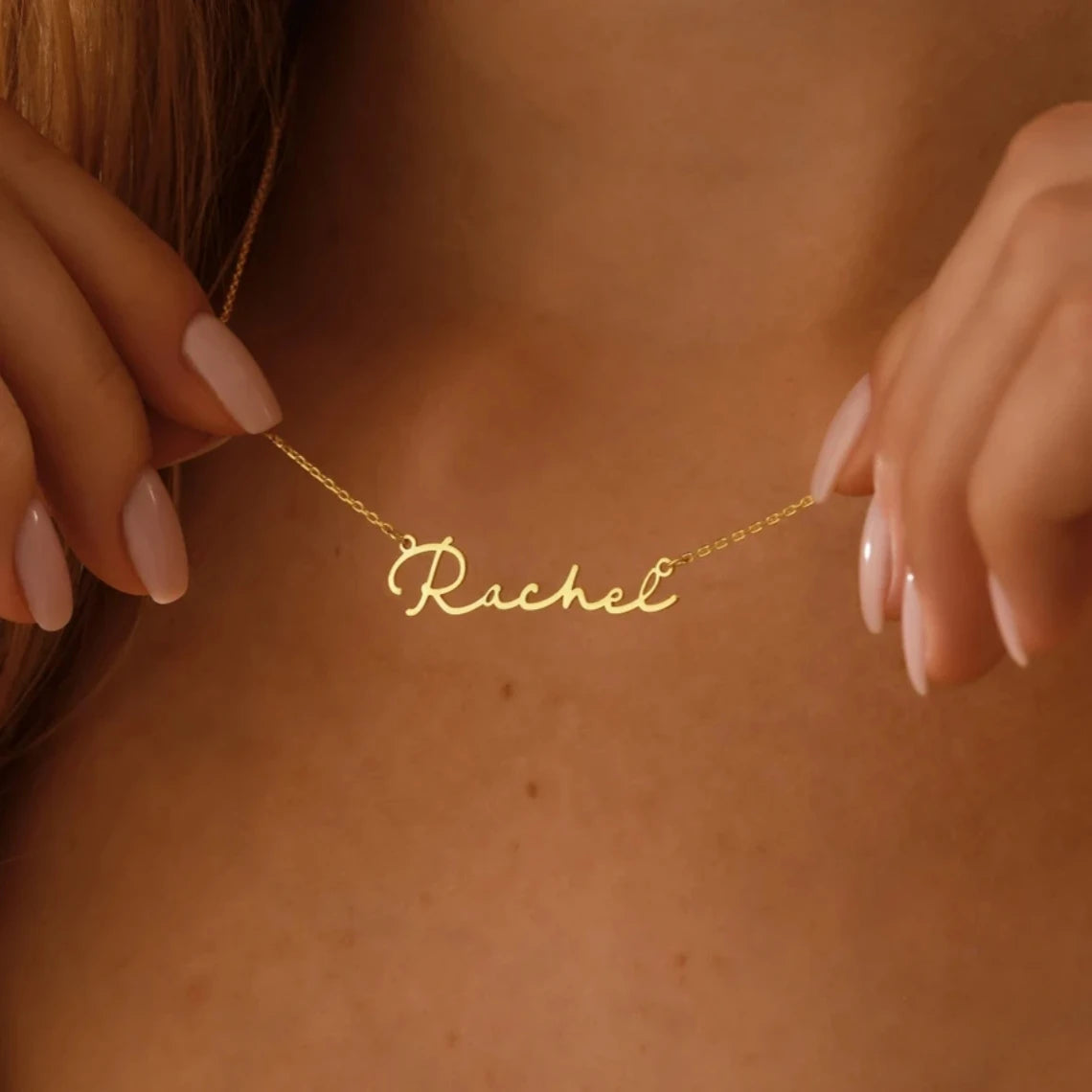 Custom Slim Fonts Name Necklace - MyEmpired