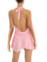 CHRONSTYLE Women Sexy Slim Fit Low Cut Mini Dress Y2K Backless Halter Deep V Neck Mesh Short Dress Elegant Evening Vestidos 2023 - MyEmpired