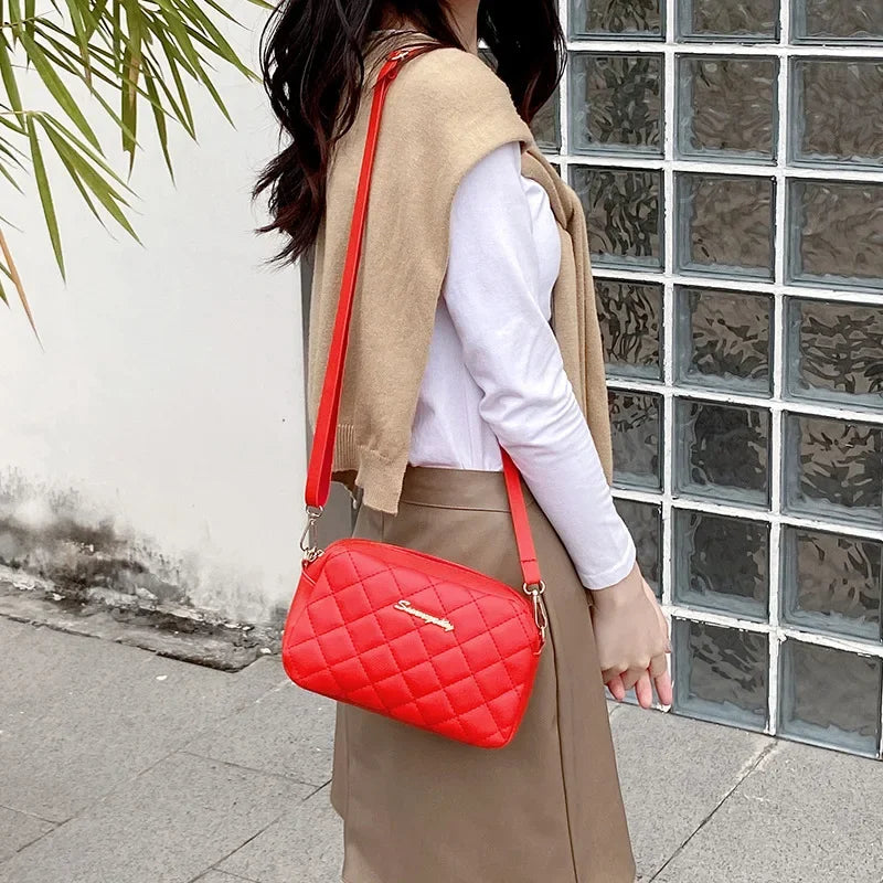 Tassel Small Messenger Bag For Women 2024 Trend Lingge Embroidery Camera Female Shoulder Bag Fashion Chain Ladies Crossbody Bags - MyEmpired
