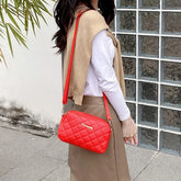 Tassel Small Messenger Bag For Women 2024 Trend Lingge Embroidery Camera Female Shoulder Bag Fashion Chain Ladies Crossbody Bags - MyEmpired