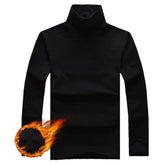Turtleneck For Men Solid Color Slim Elastic Thin Pullover Spring Autumn Underwear Turtleneck Men Knitting Blouse Base Tshirt Top - MyEmpired
