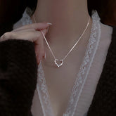 New Shiny Butterfly Necklace Ladies Exquisite Double Layer Clavicle Chain Necklace Jewelry for Ladies Gift - MyEmpired