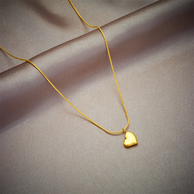 XIYANIKE 316L Stainless Steel Gold Color Love Heart Necklaces For Women Chokers 2021Trend Fashion Festival Party Gift Jewelry - MyEmpired
