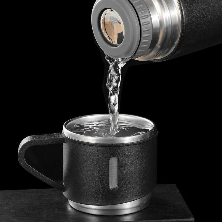 Vacuum Flasks & Thermoses Set Thermos for Hot Water Bottle Drinkware Fathers Day Gifts Home & Stainless Steel 500ml Thermal Cold - MyEmpired