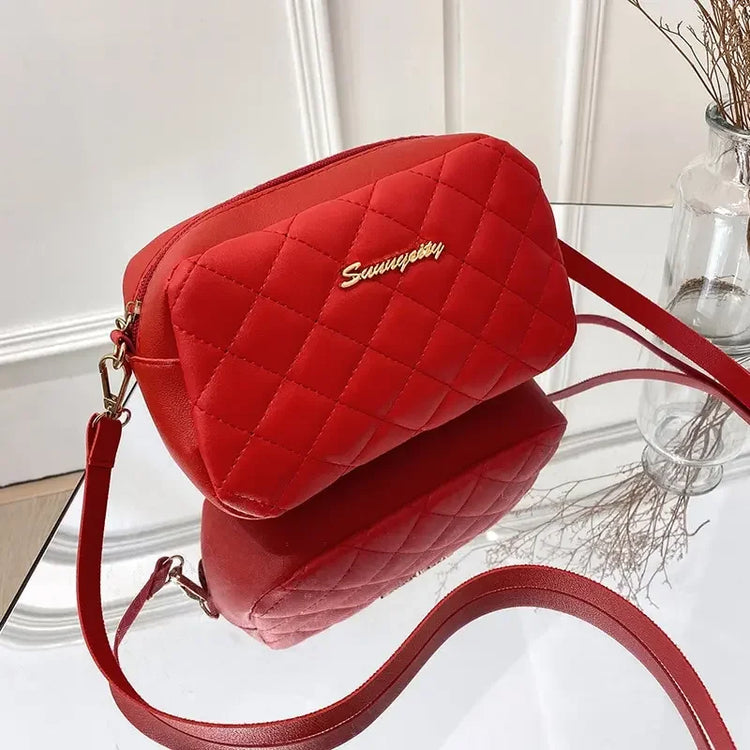 Tassel Small Messenger Bag For Women 2024 Trend Lingge Embroidery Camera Female Shoulder Bag Fashion Chain Ladies Crossbody Bags - MyEmpired