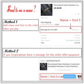 Customized Name Letter Necklace - MyEmpired