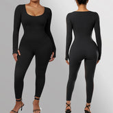 Bodycon Slim Jumpsuit For Women‘s Clothing Zipper Casual Brown Fitness Rompers Autumn 2024 Playsuit Activity Streetwear Overall - MyEmpired