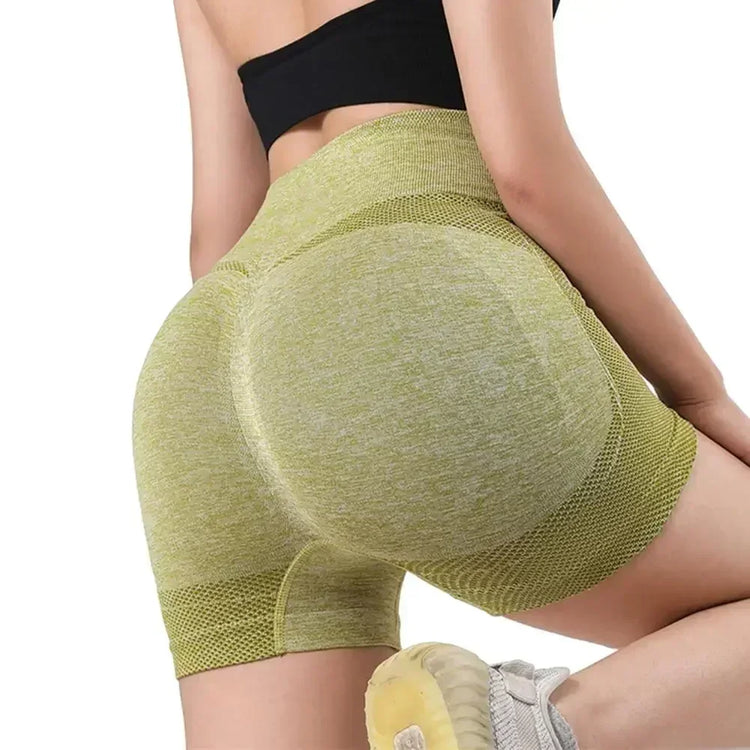 Stretchy Women Yoga Shorts High Waist Lift Butt Pants Breathable and Comfortable Suitable for Workout and Sports - MyEmpired