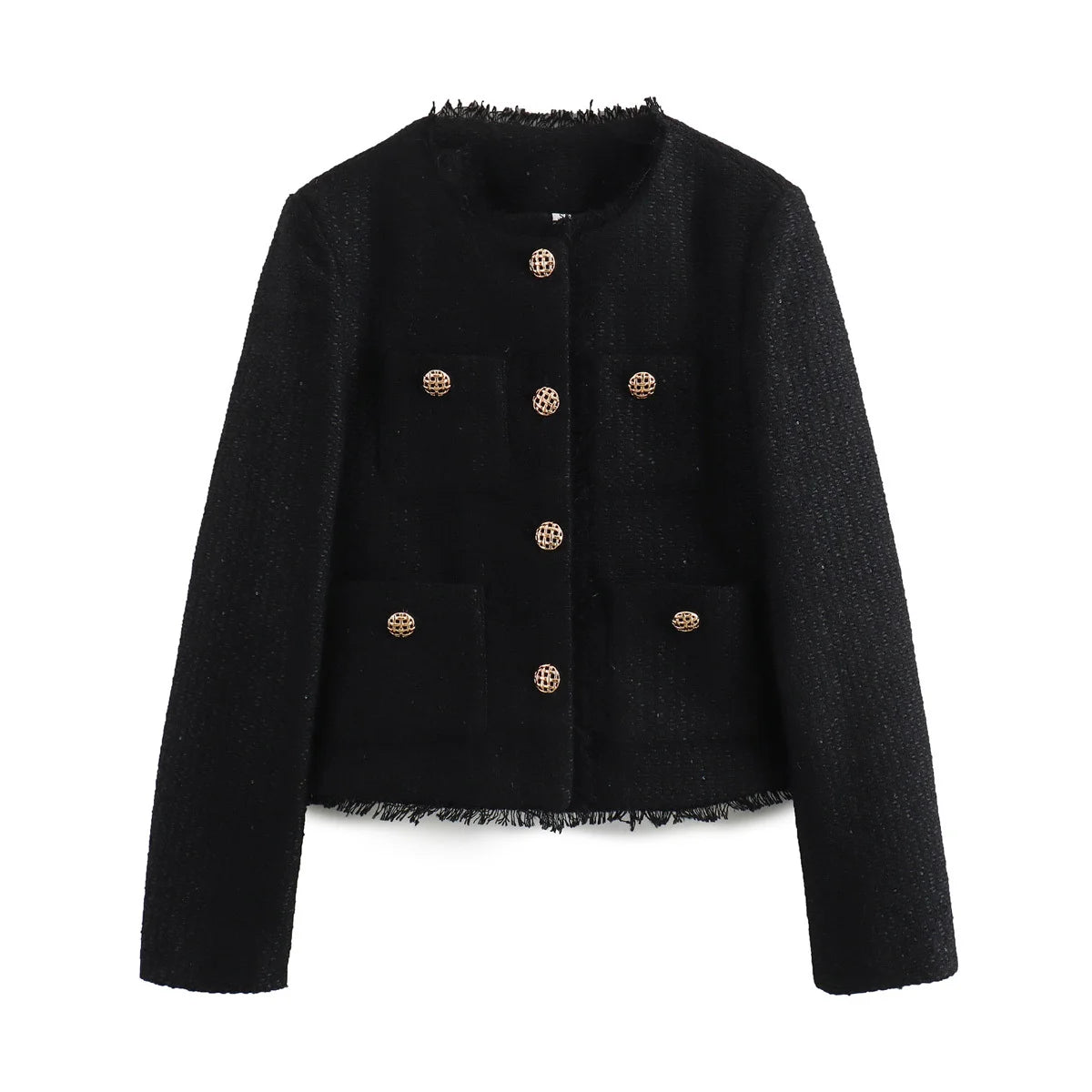 Chic Female Tweed Jacket Coat - MyEmpired