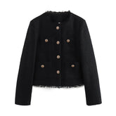 Chic Female Tweed Jacket Coat - MyEmpired