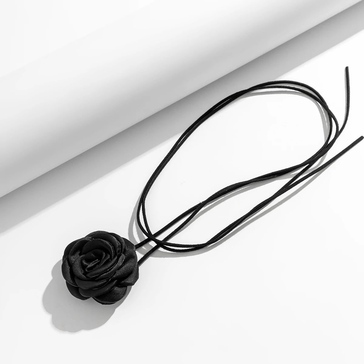 Romantic Gothic Big Rose Flower Clavicle Chain Necklace for Women Ladies Korean Fashion Adjustable Rope Choker Y2K Accessories - MyEmpired