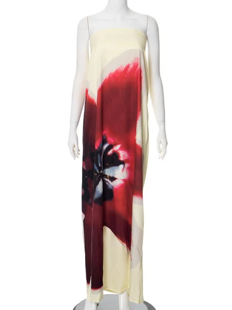 Strapless Back Belt Sleeveless Women&