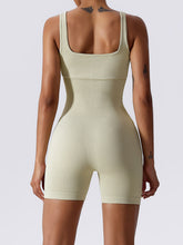 Basic Bae Ribbed Sleeveless Active Romper - MyEmpired