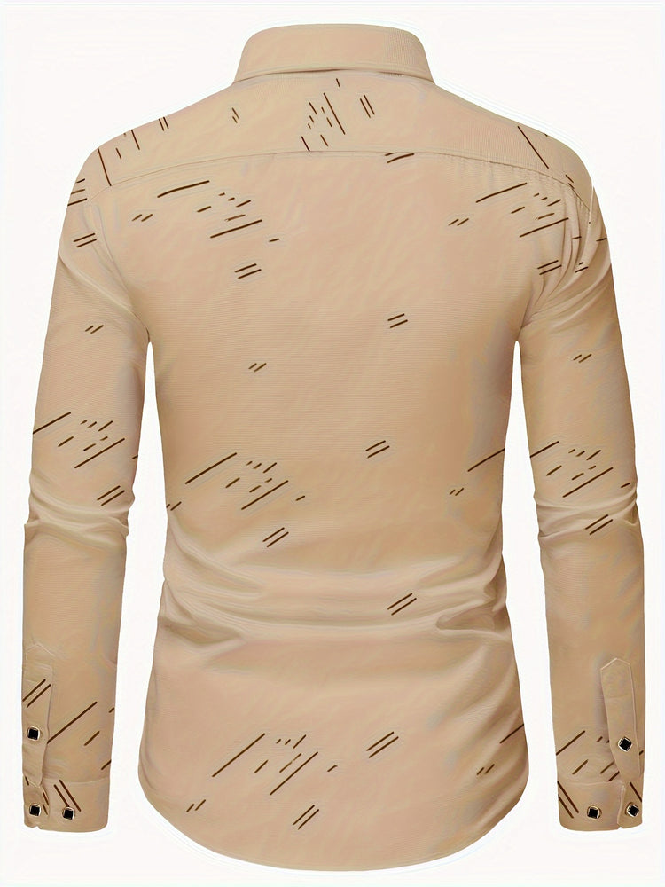 Long Sleeve Casual Button Up Shirt For Formal Occasions - MyEmpired