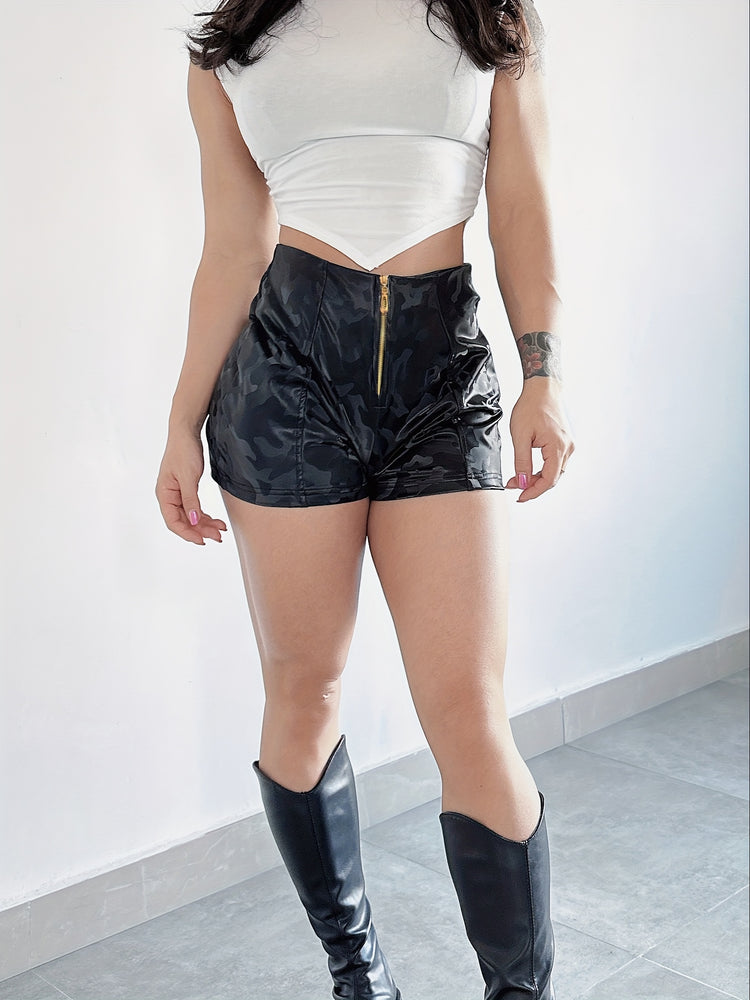 Zipper Front Shorts - MyEmpired