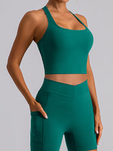 Square Neck Racerback Cropped Tank - MyEmpired