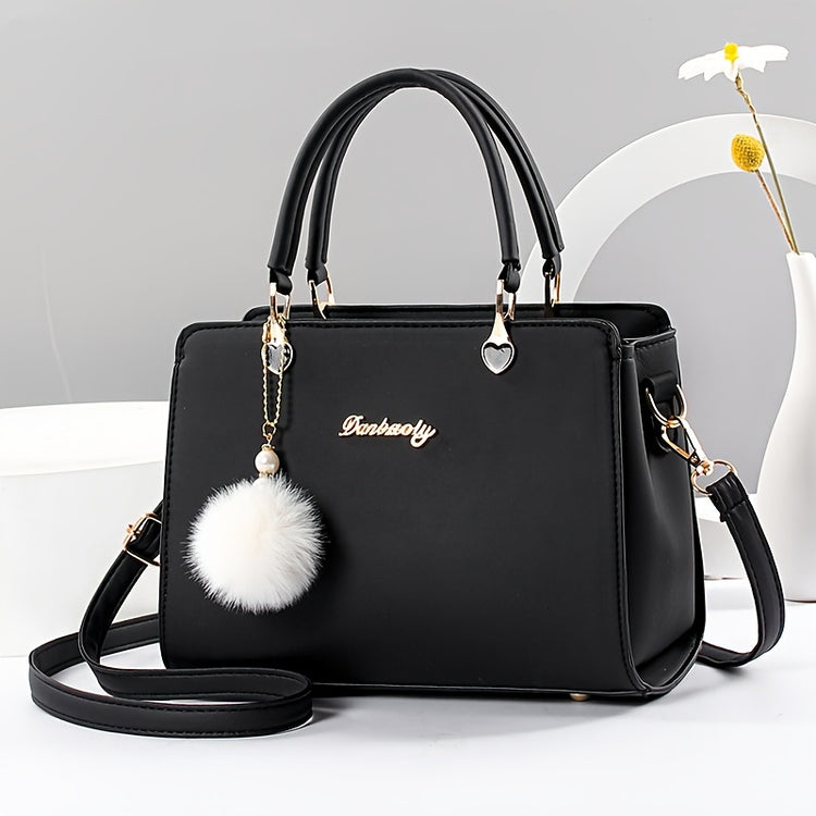 Chic Black Faux Leather Crossbody - MyEmpired