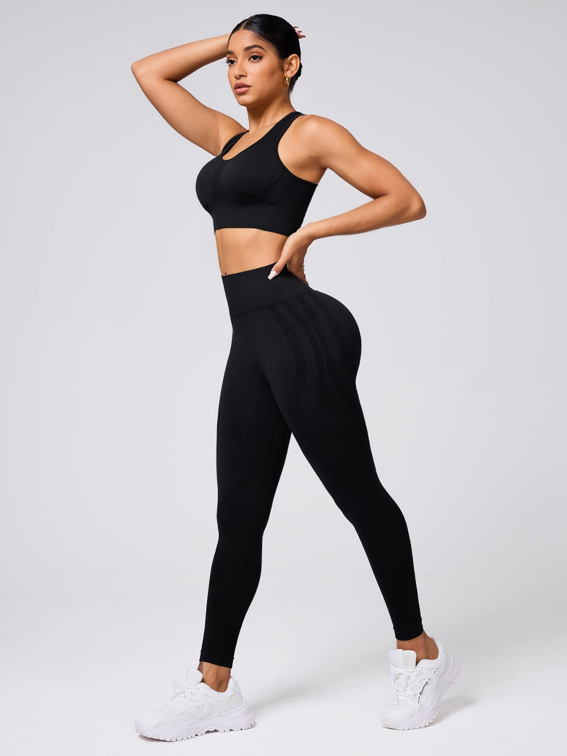Round Neck Wide Strap Tank and Leggings Active Set - MyEmpired