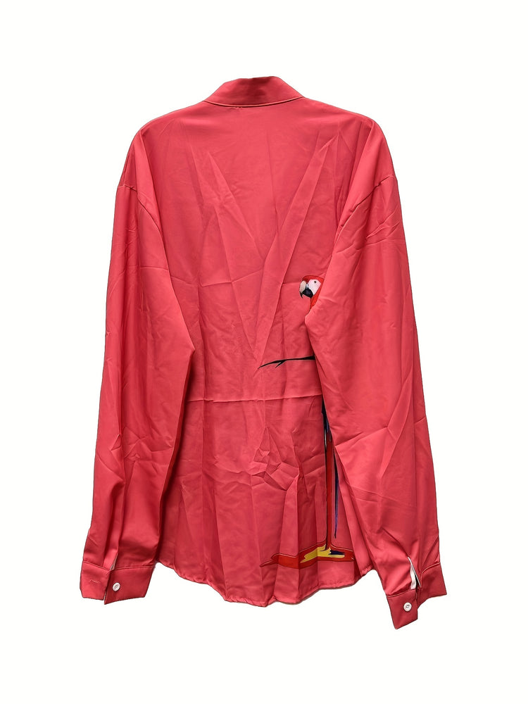 Parrot 3D Pattern Print Men&