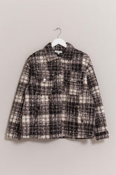 HYFVE Plaid Button Up Boucle Jacket - MyEmpired