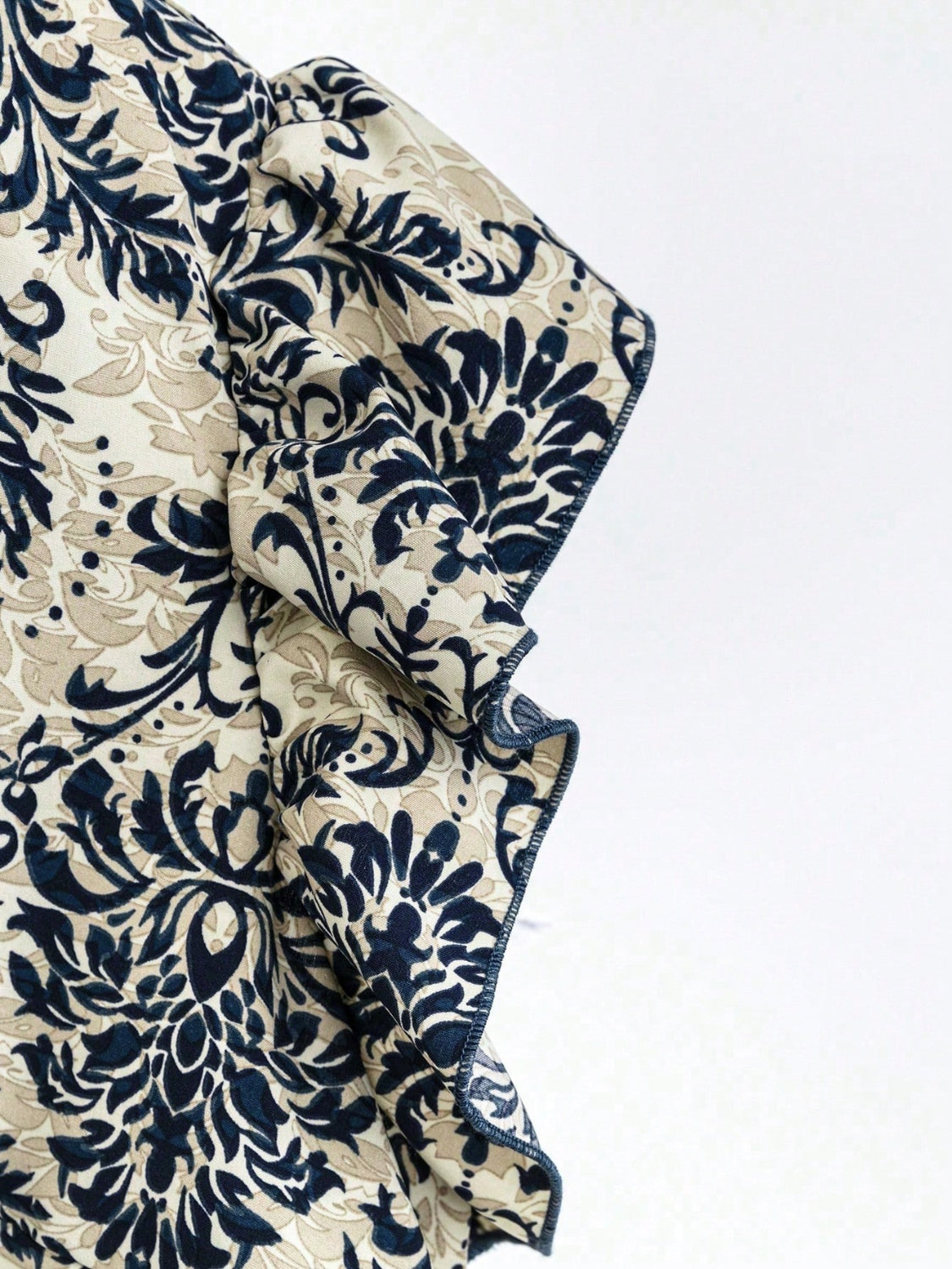 Printed Ruffled Cap Sleeve Top and Pants Set - MyEmpired