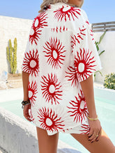 Devine Printed Collared Neck Half Sleeve Top and Shorts Set - MyEmpired